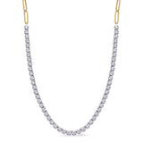 Yellow & White Gold Diamond Necklace