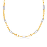 Yellow & White Gold Diamond Necklace