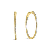 Large Inside Out Hoop Earrings