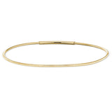 Gold finish finish sterling silver flexible birthgem charm bracelet 7.5