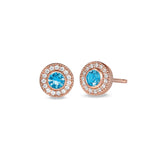 December Birthstone Stud Earrings
