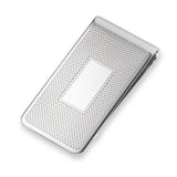 1 Sterling Silver Engine-Turned Barley Corn Money Clip