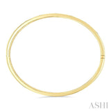 3/8 Ctw Flush Bezel Set Diamond Fashion Bangle in 14K Yellow Gold