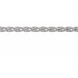 Sterling Silver 2.25 mm Wheat Chain by the Inch