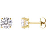 14K Yellow 2 1/2 CTW Lab-Grown Diamond Stud Earrings