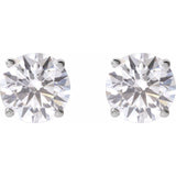 14K White 2 1/2 CTW Lab-Grown Diamond Stud Earrings