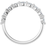 14K White 1/4 CTW Lab-Grown Diamond Anniversary Band