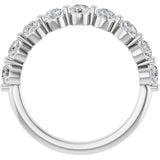 Platinum 9/10 CTW Lab-Grown Diamond Anniversary Band