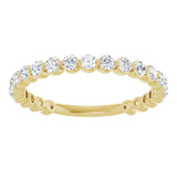 14K Yellow 3/4 CTW Lab-Grown Diamond Anniversary Band