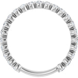 Platinum 3/4 CTW Lab-Grown Diamond Anniversary Band