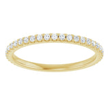 14K Yellow 1/4 CTW Lab-Grown Diamond Anniversary Band