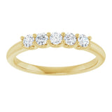 14K Yellow 1/3 CTW Lab-Grown Diamond Anniversary Band