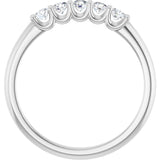 Platinum 1/3 CTW Lab-Grown Diamond Anniversary Band