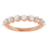 14K Rose 5/8 CTW Lab-Grown Diamond Anniversary Band