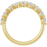 14K Yellow 5/8 CTW Lab-Grown Diamond Anniversary Band