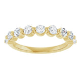 14K Yellow 5/8 CTW Lab-Grown Diamond Anniversary Band
