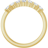 14K Yellow 5/8 CTW Lab-Grown Diamond Anniversary Band