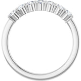 Platinum 5/8 CTW Lab-Grown Diamond Anniversary Band