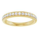 14K Yellow 1/3 CTW Lab-Grown Diamond Anniversary Band