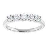 14K White 1/2 CTW Lab-Grown Diamond Anniversary Band