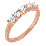 14K Rose 1/2 CTW Lab-Grown Diamond Anniversary Band