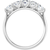 Platinum 1 CTW Lab-Grown Diamond Anniversary Band