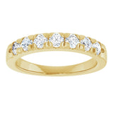 14K Yellow 3/4 CTW Lab-Grown Diamond French-Set Anniversary Band