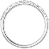 Platinum 1/2 CTW Lab-Grown Diamond Anniversary Band