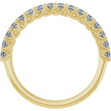 14K Yellow 7/8 CTW Natural Diamond Anniversary  Band