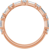 14K Rose 3/4 CTW Lab-Grown Diamond  Anniversary Band