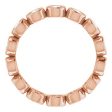 14K Rose 1 CTW Lab-Grown Diamond  Eternity Band