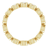 14K Yellow 1 CTW Lab-Grown Diamond  Eternity Band