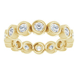 14K Yellow 1 CTW Lab-Grown Diamond  Eternity Band