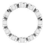14K White 1 1/4 CTW Lab-Grown Diamond  Eternity Band