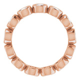 14K Rose 1 CTW Lab-Grown Diamond  Eternity Band