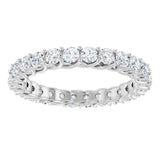Platinum 1 3/8 CTW Natural Diamond Eternity Band