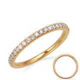 14 KT Rounds Shape Yellow Gold Wedding Band