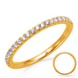 14 KT Rounds Shape Yellow Gold Wedding Band