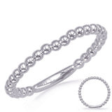 14 KT White Gold Wedding Band