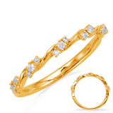 14 KT Rounds Shape Yellow Gold Matching Band
