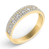 14 KT Rounds Shape Yellow Gold Wedding Band