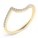 14 KT Rounds Shape Yellow Gold Matching Band