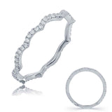 14 KT Rounds Shape White Gold Wedding Band