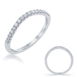14 KT Rounds Shape White Gold Wedding Band