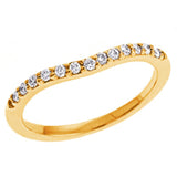 14 KT Rounds Shape Yellow Gold Matching Band