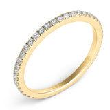 14 KT Rounds Shape Yellow Gold Matching Band