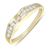14 KT Rounds Shape Yellow Gold Matching Band