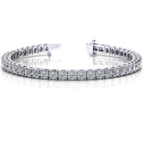 14 KT Rounds Shape Prong Set Tennis Bracelet