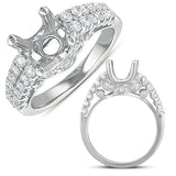 14 KT Rounds Shape White Gold Engagement Ring