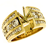 14 KT Rounds Shape Yellow Gold Engagement Ring